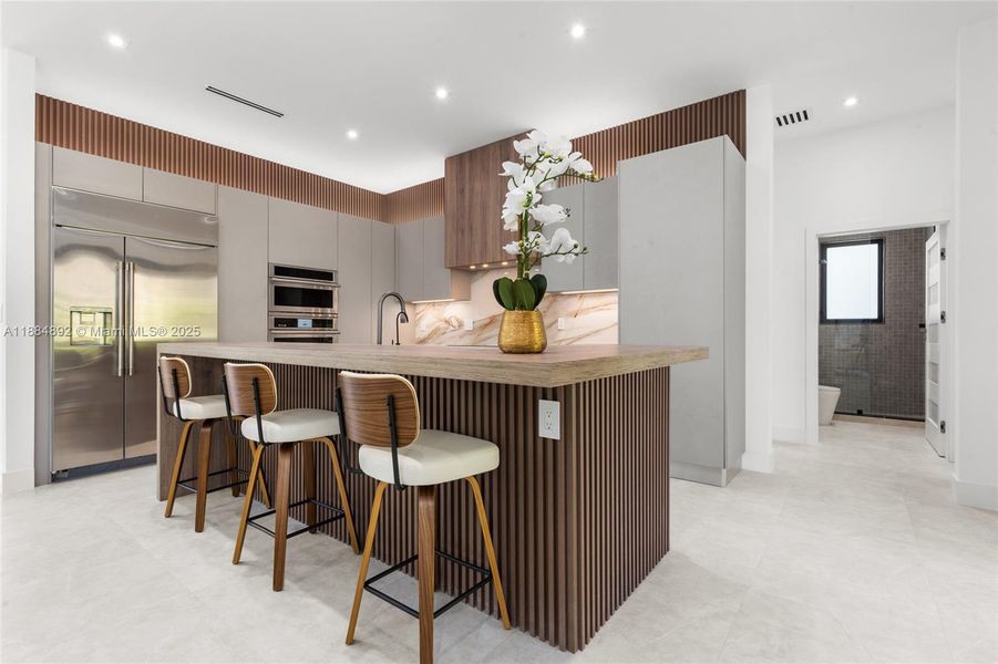 Furnished interior view inside a new home in , Coral Gables (Image 14).