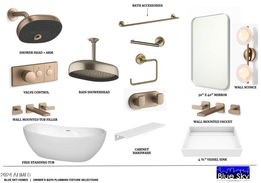 Owner's Bath Plumbing Fixture Selections