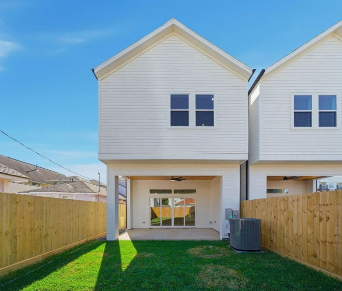 Exterior details and patio area of a home in , Houston (Image 26).