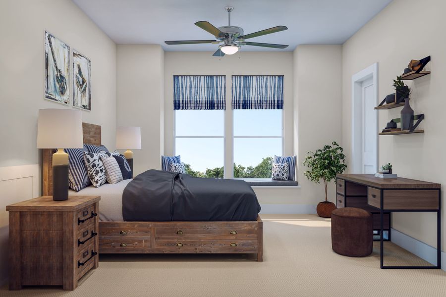 Representative furnished interior of a home built from the Trieste by Tri Pointe Homes in Dunham Pointe, Cypress (Image 8).