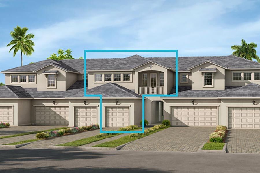 Representative exterior photo of a completed home built from the Seabright by Mattamy Homes in Arboretum, Naples, FL (Image 20).