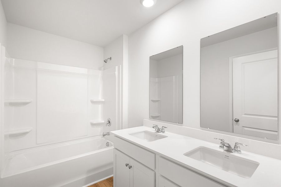 Furnished interior view inside a new home in The Cove at Mallard Crossing, Summerville (Image 7). Furnished interior view inside a new home in The Cove at Mallard Crossing, Summerville (Image 7).