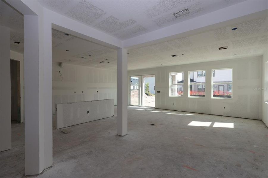 In-progress construction of a new home in Center Lake on the Park, St. Cloud, FL (Image 16).