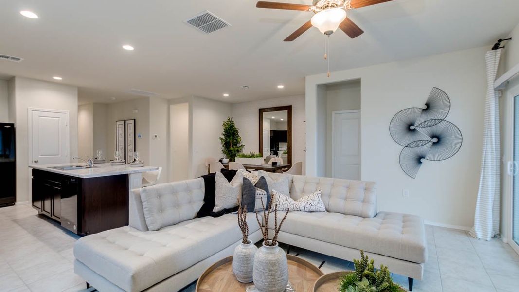 Representative furnished interior of a home built from the Hummingbird by D.R. Horton in Rio Rancho Estates, Surprise (Image 16). Representative furnished interior of a home built from the Hummingbird by D.R. Horton in Rio Rancho Estates, Surprise (Image 16).