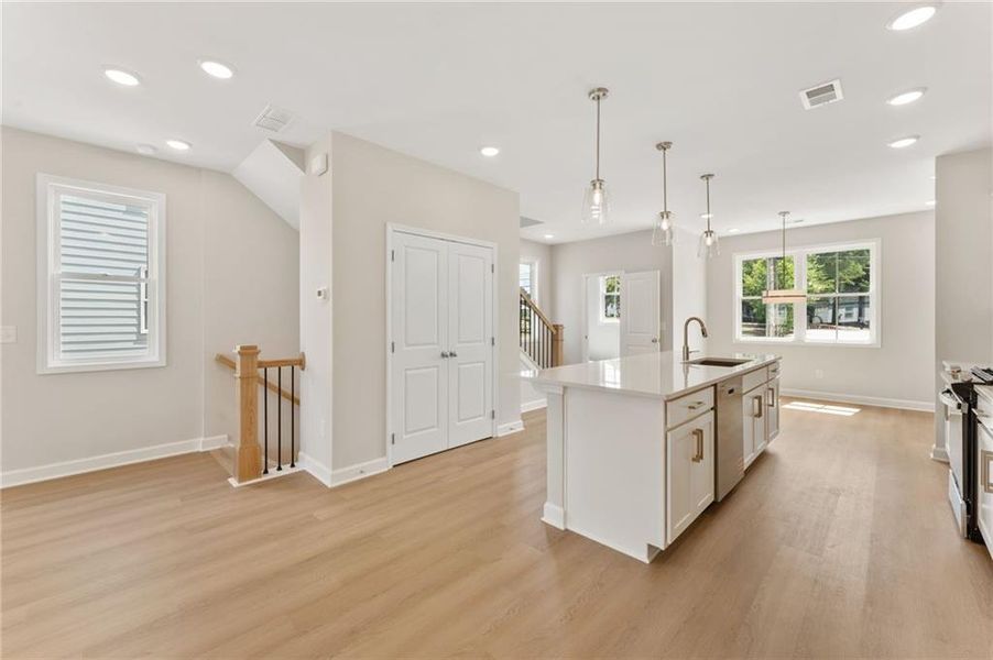 Furnished interior view inside a new home in East Park Village, Kennesaw (Image 8).