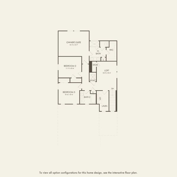 2D floor plan layout for the Pinecrest by Pulte Homes in Pioneer Ranch, Ocala, FL (Image 5).