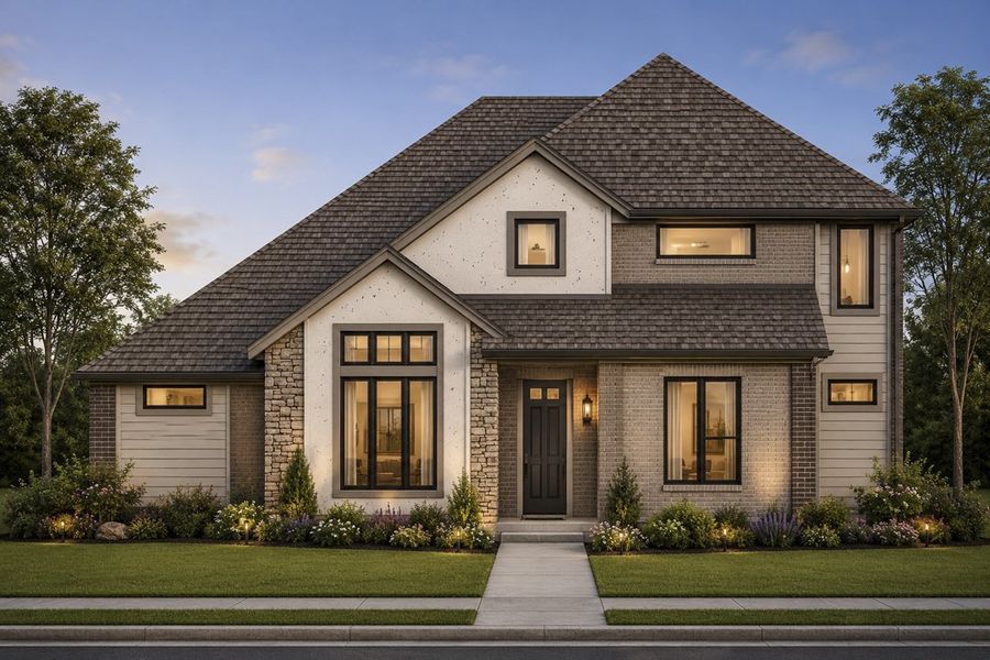 Representative exterior photo of a completed home built from the The Magnolia by Lillian Custom Homes in Ten Mile Creek, DeSoto, TX (Image 6).
