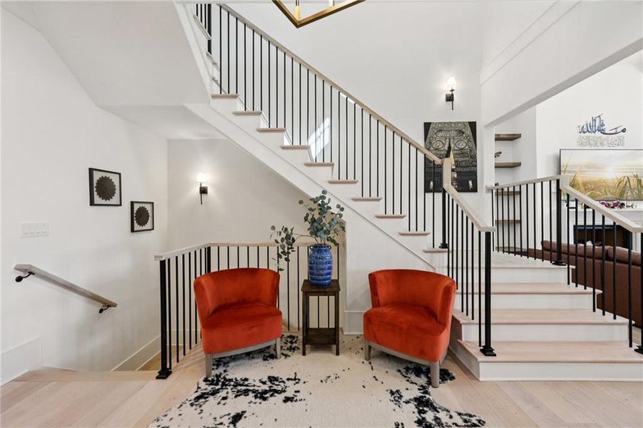 Furnished interior view inside a new home in , Suwanee (Image 71).