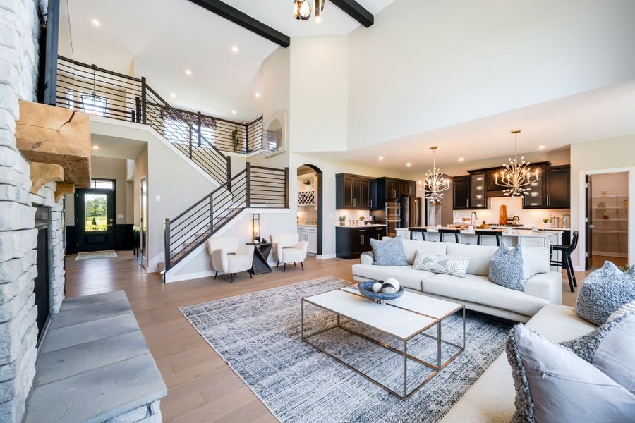 Representative furnished interior of a home built from the Leland by Fischer Homes in Hidden Fields, Hoschton (Image 12).