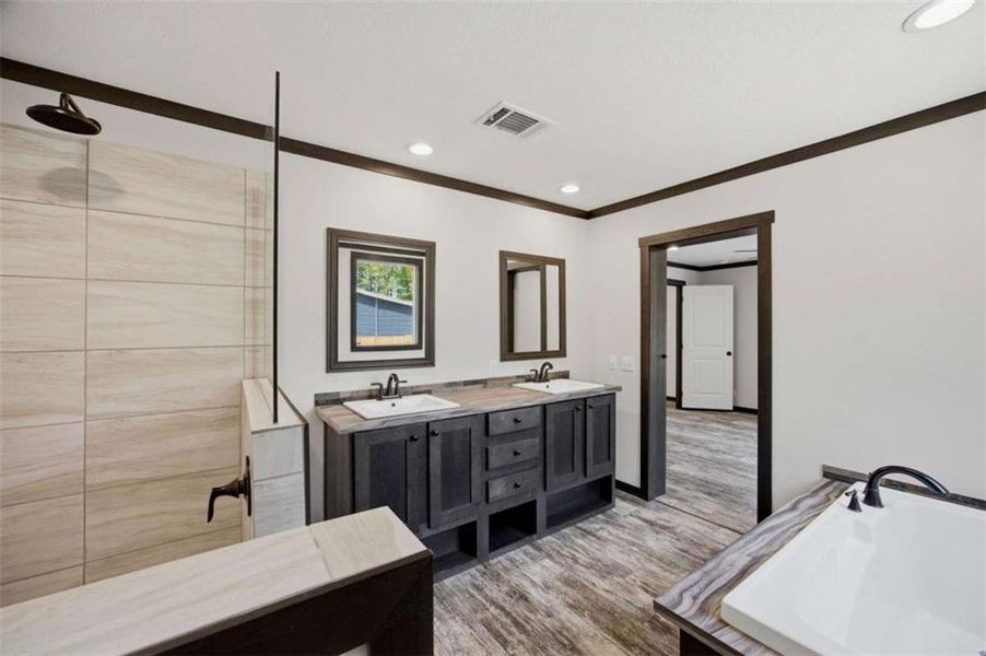Furnished interior view inside a new home in , Eatonton (Image 11).