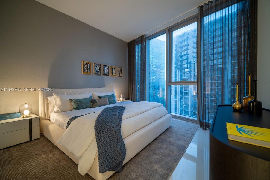 Furnished interior view inside a new home in , Miami (Image 38).