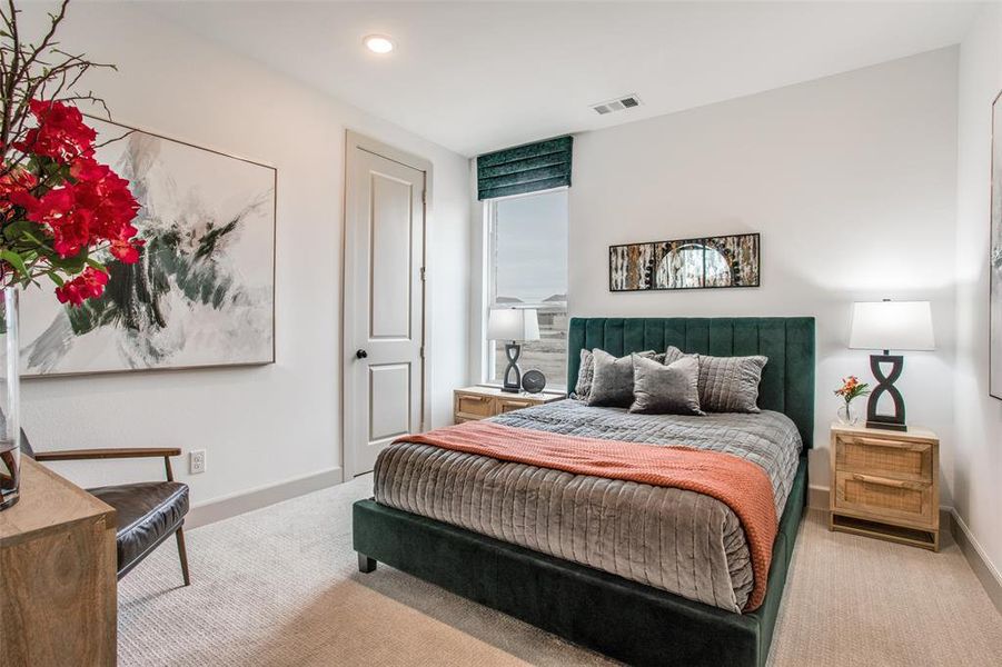 One of several nicely sized secondary bedrooms in this lovely home!