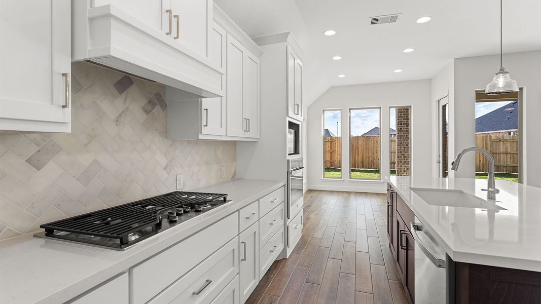 Furnished interior view inside a new home in Elyson, Katy (Image 8).