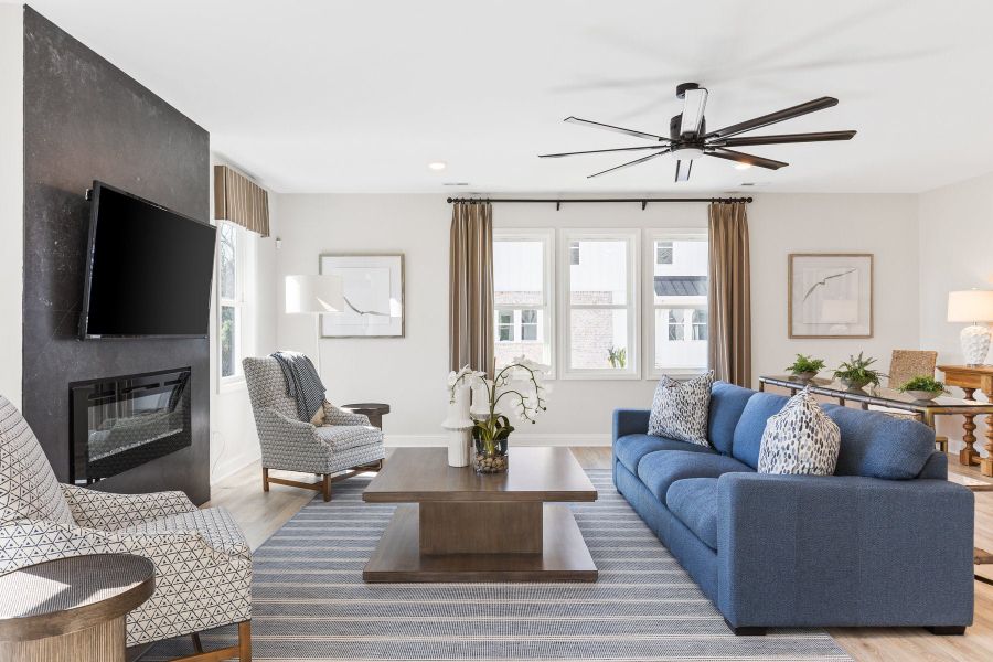 Representative furnished interior of a home built from the Montague by McKee Homes in Anchors Bend Townes, Wilmington (Image 3).