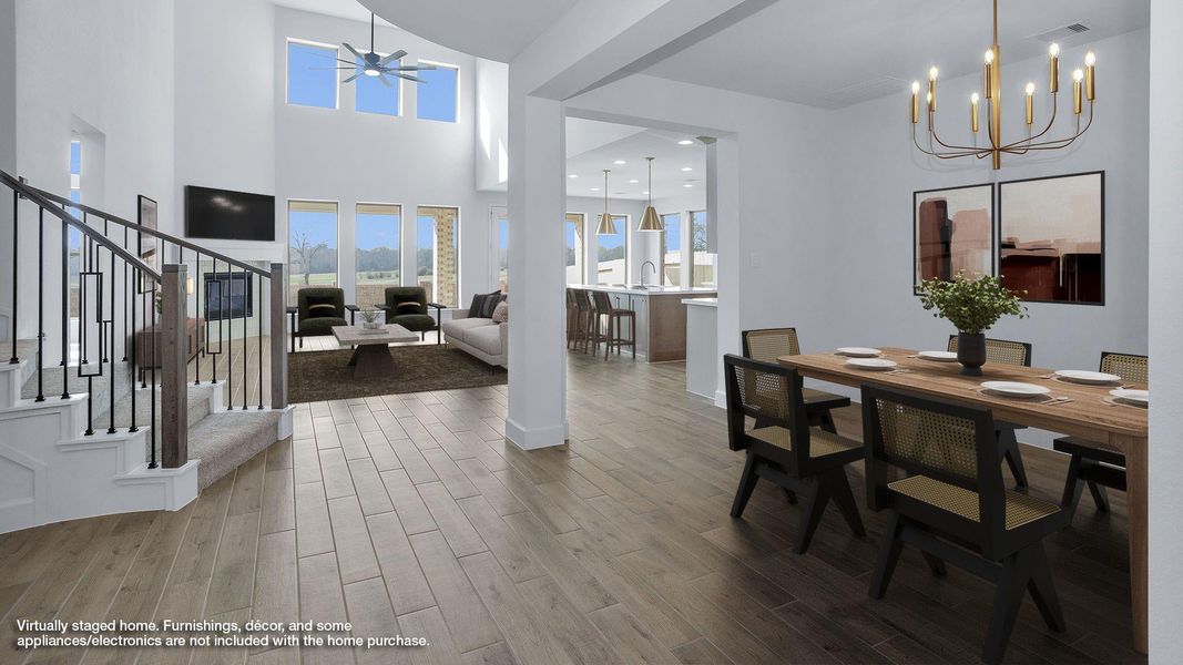 Furnished interior view inside a new home in Briarley, Montgomery (Image 5). Furnished interior view inside a new home in Briarley, Montgomery (Image 5).