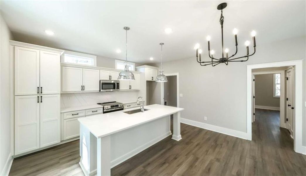 Furnished interior view inside a new home in , Bowdon (Image 8).