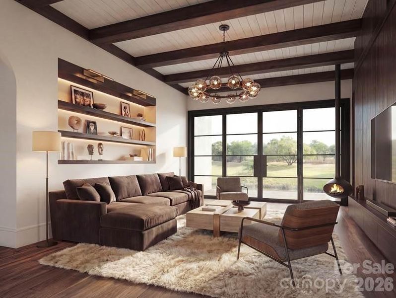 Furnished interior view inside a new home in , Weaverville (Image 7).