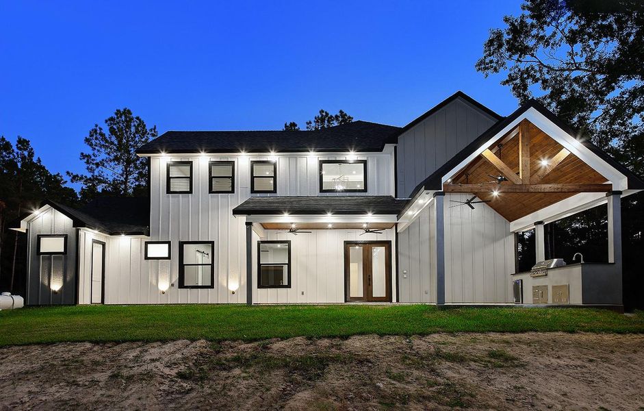 Exterior details and patio area of a home in , Willis (Image 4). Exterior details and patio area of a home in , Willis (Image 4).