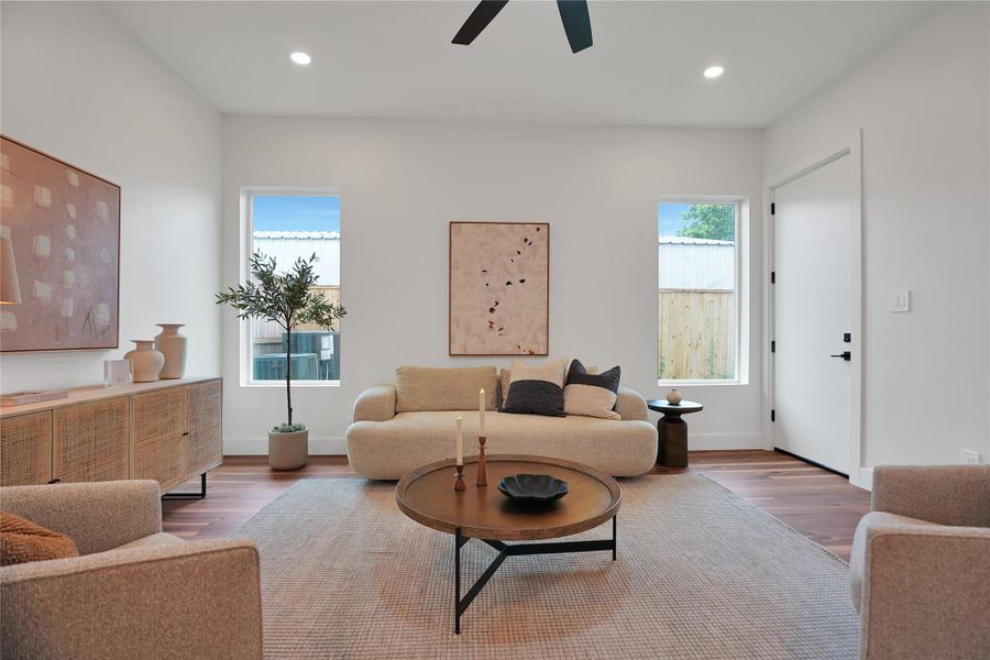 Furnished interior view inside a new home in , Houston (Image 18).