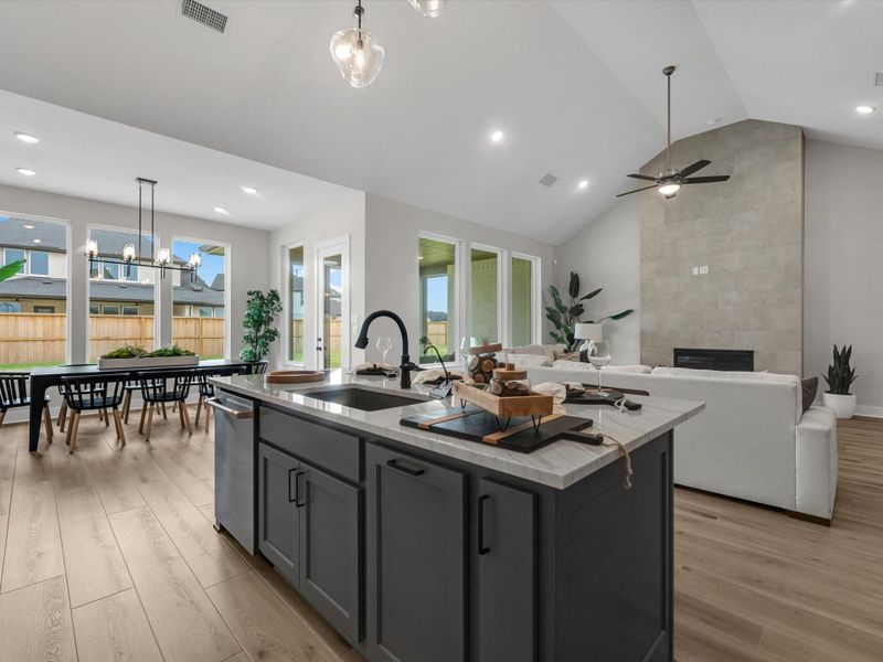 Furnished interior view inside a new home in Dunham Pointe, Cypress (Image 16).