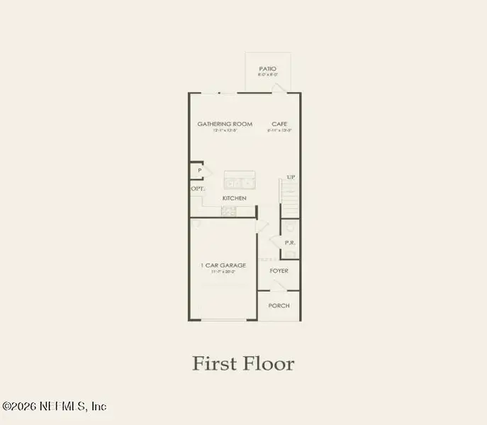 2D floor plan layout of this home in , Jacksonville, FL (Image 3).