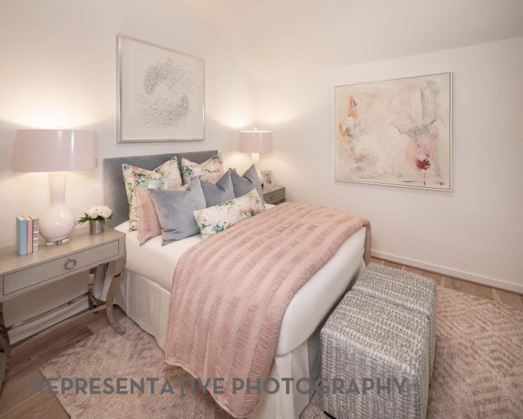 Furnished interior view inside a new home in Bridgeland, Cypress (Image 20).