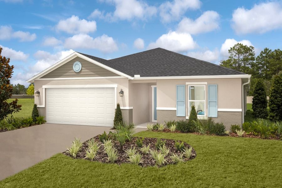 Representative exterior photo of a completed home built from the Plan 1989 Modeled by KB Home in Sandal Key II, Weeki Wachee, FL (Image 14).