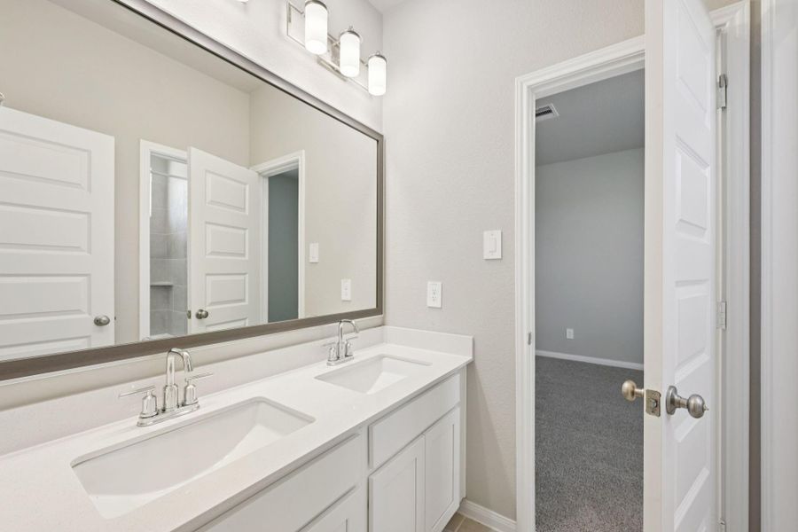 Furnished interior view inside a new home in Kemah Crossing - Luxe Series, Kemah (Image 16). Furnished interior view inside a new home in Kemah Crossing - Luxe Series, Kemah (Image 16).