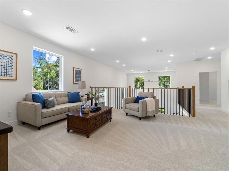 Furnished interior view inside a new home in , Dallas (Image 26).