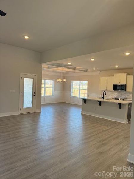 Spacious open concept