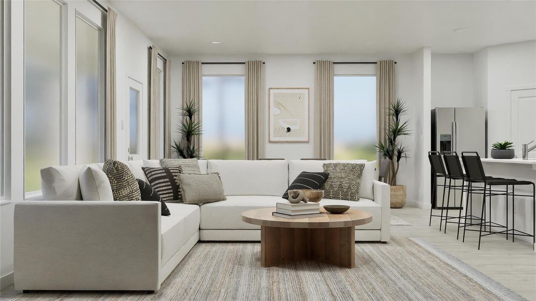 Furnished interior view inside a new home in Thunder Rock, Marble Falls (Image 13).