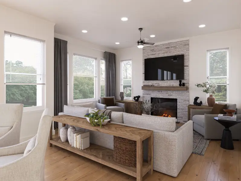 Living Room - Interior Rendering