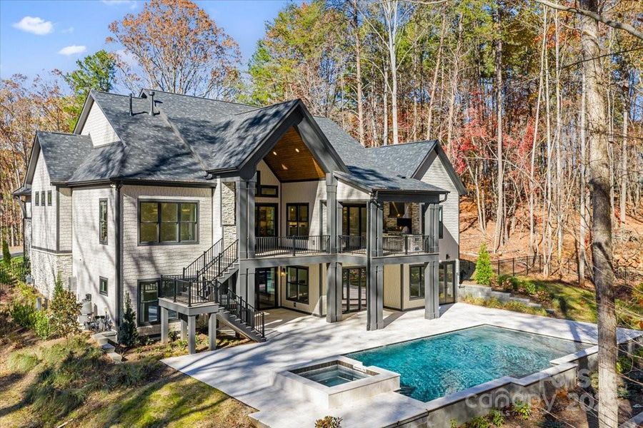 Exterior details and patio area of a home in , Davidson (Image 31).