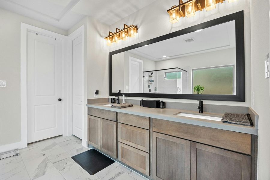 Modern stylish bathroom