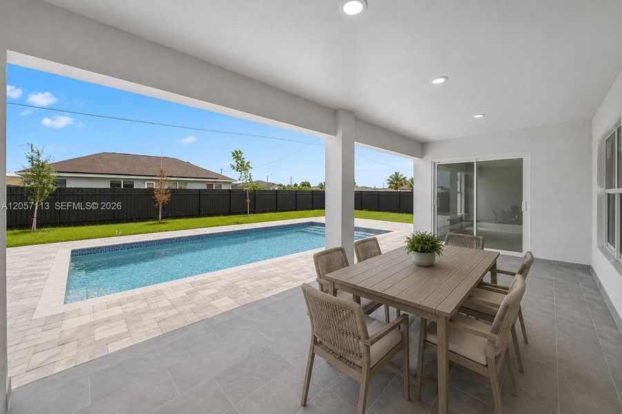 Exterior details and patio area of a home in , Cape Coral (Image 24). Exterior details and patio area of a home in , Cape Coral (Image 24).
