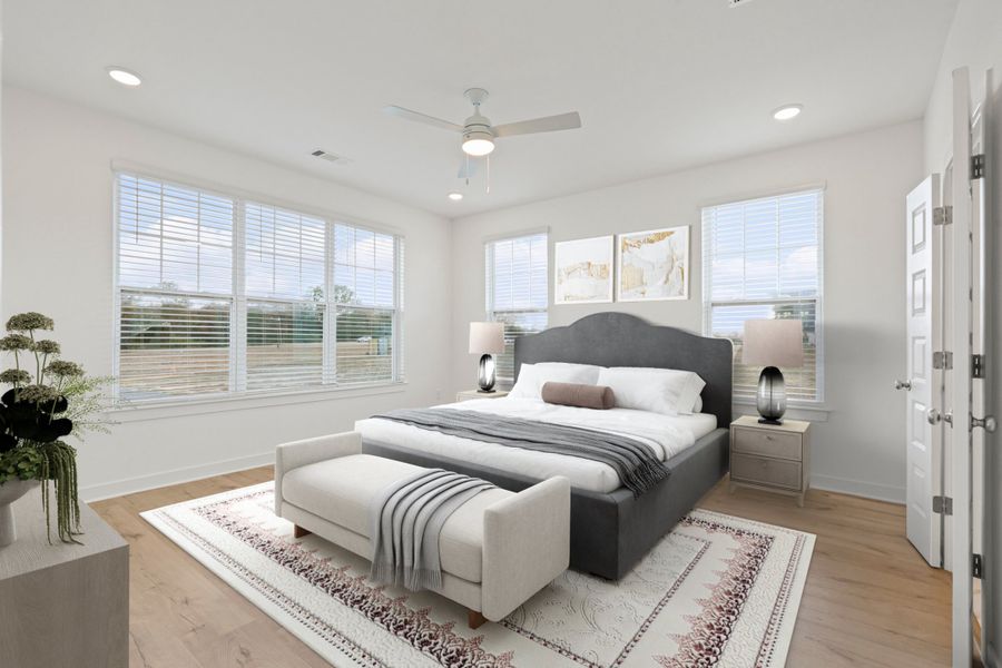 Furnished interior view inside a new home in The Townhomes at Union Depot, Bartlett (Image 9).
