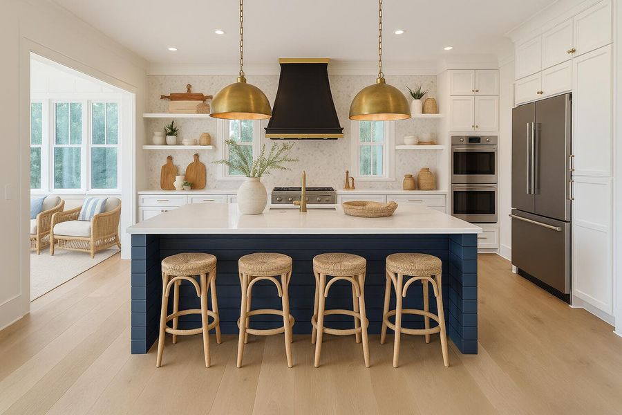 Furnished interior view inside a new home in , Isle Of Palms (Image 50). Furnished interior view inside a new home in , Isle Of Palms (Image 50).