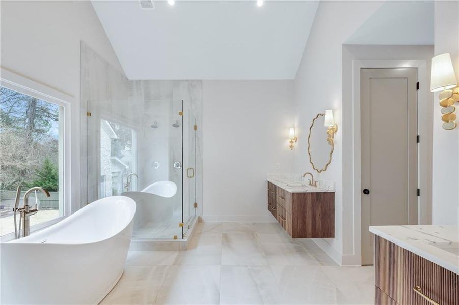 Furnished interior view inside a new home in , Atlanta (Image 19).