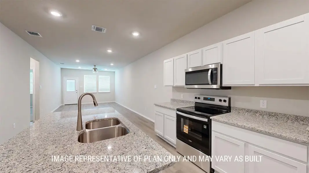 Furnished interior view inside a new home in The Terrace Duplexes, Temple (Image 4).