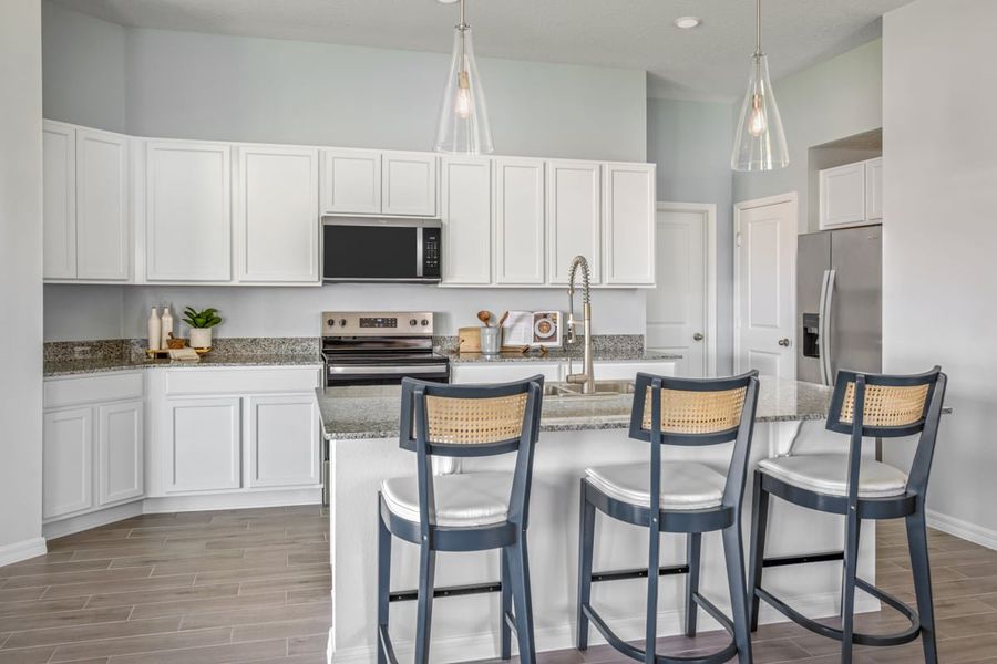 Representative furnished interior of a home built from the 1662 Modeled by KB Home in Canoe Creek Reserve II, St. Cloud (Image 6). Representative furnished interior of a home built from the 1662 Modeled by KB Home in Canoe Creek Reserve II, St. Cloud (Image 6).