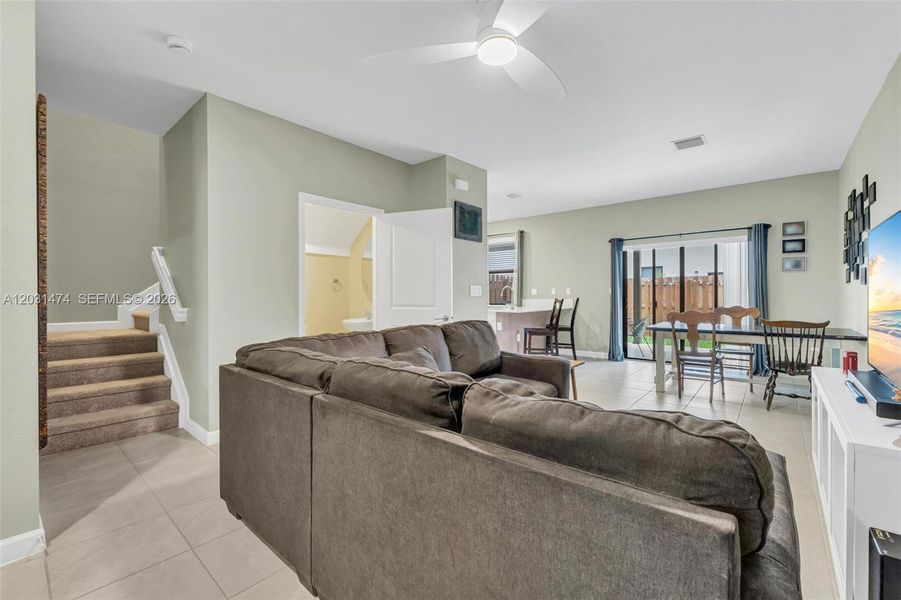 Furnished interior view inside a new home in , Miami (Image 15).