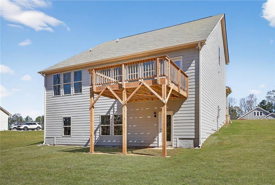 Exterior details and patio area of a home in Waters Edge, Mansfield (Image 3).