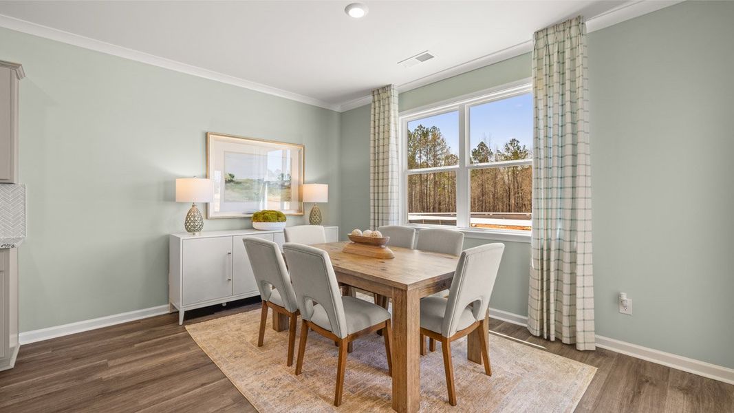 Representative furnished interior of a home built from the Denton by D.R. Horton in Jackson Landing, Jefferson (Image 10).