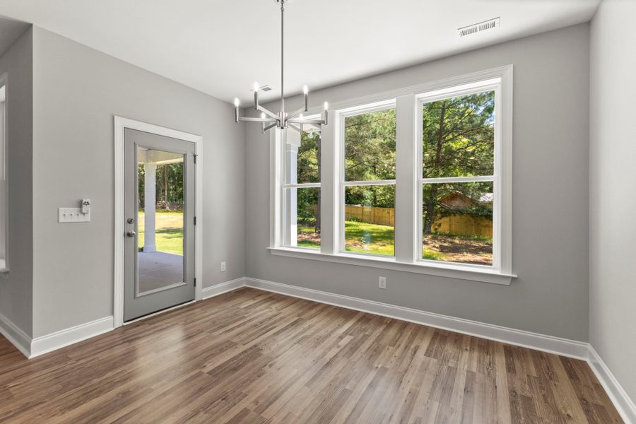 Representative unfurnished interior of a home built from the The Whitley by RobuckHomes in Baylee Ridge, Selma (Image 96).