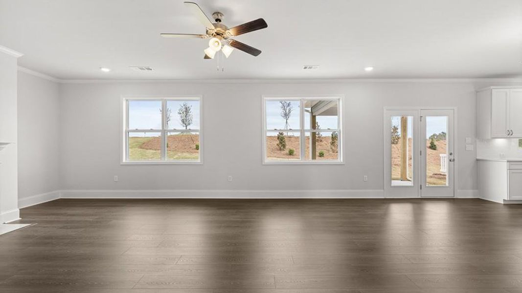 Spacious, unfurnished interior of a new home in Haven Abbey, Cumming (Image 27). Spacious, unfurnished interior of a new home in Haven Abbey, Cumming (Image 27).