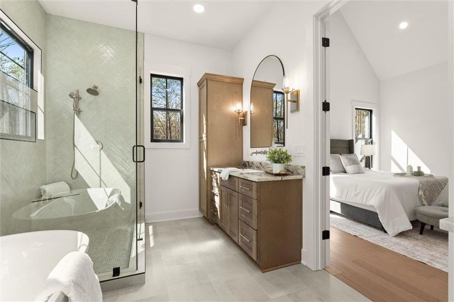 Furnished interior view inside a new home in , Ball Ground (Image 44).