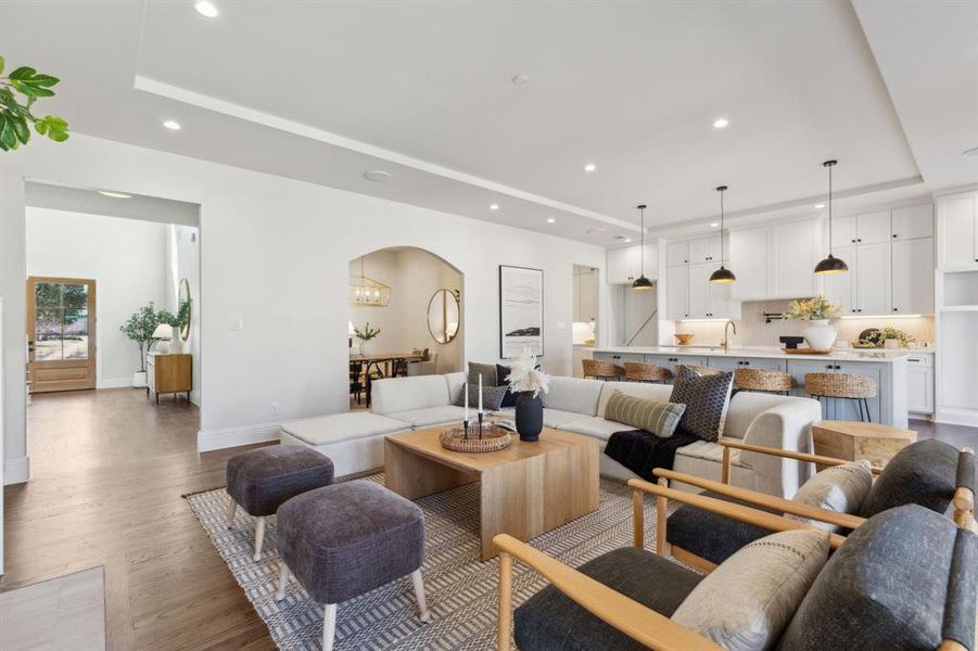 Furnished interior view inside a new home in , Dallas (Image 6).