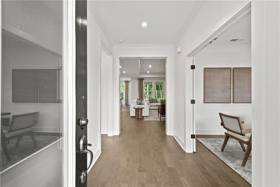 Furnished interior view inside a new home in Watermist at Mirror Lake, Villa Rica (Image 29).