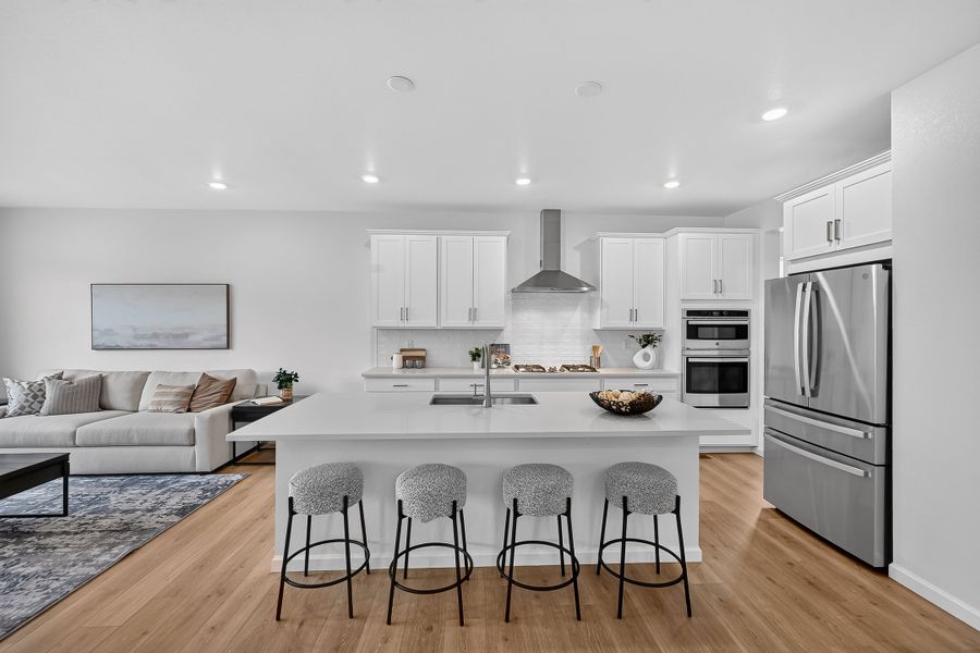 Furnished interior view inside a new home in Trailstone, Arvada (Image 4).