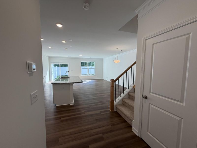 Spacious, unfurnished interior of a new home in Riverbrooke Townhomes, Simpsonville (Image 8). Spacious, unfurnished interior of a new home in Riverbrooke Townhomes, Simpsonville (Image 8).
